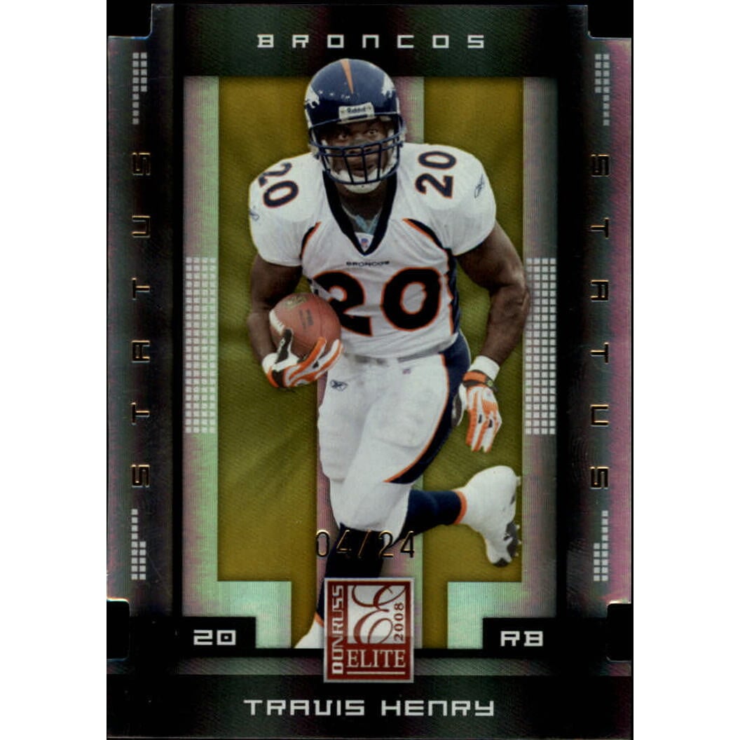 2008 Donruss Elite Status Gold #30 Travis Henry. rookie card picture