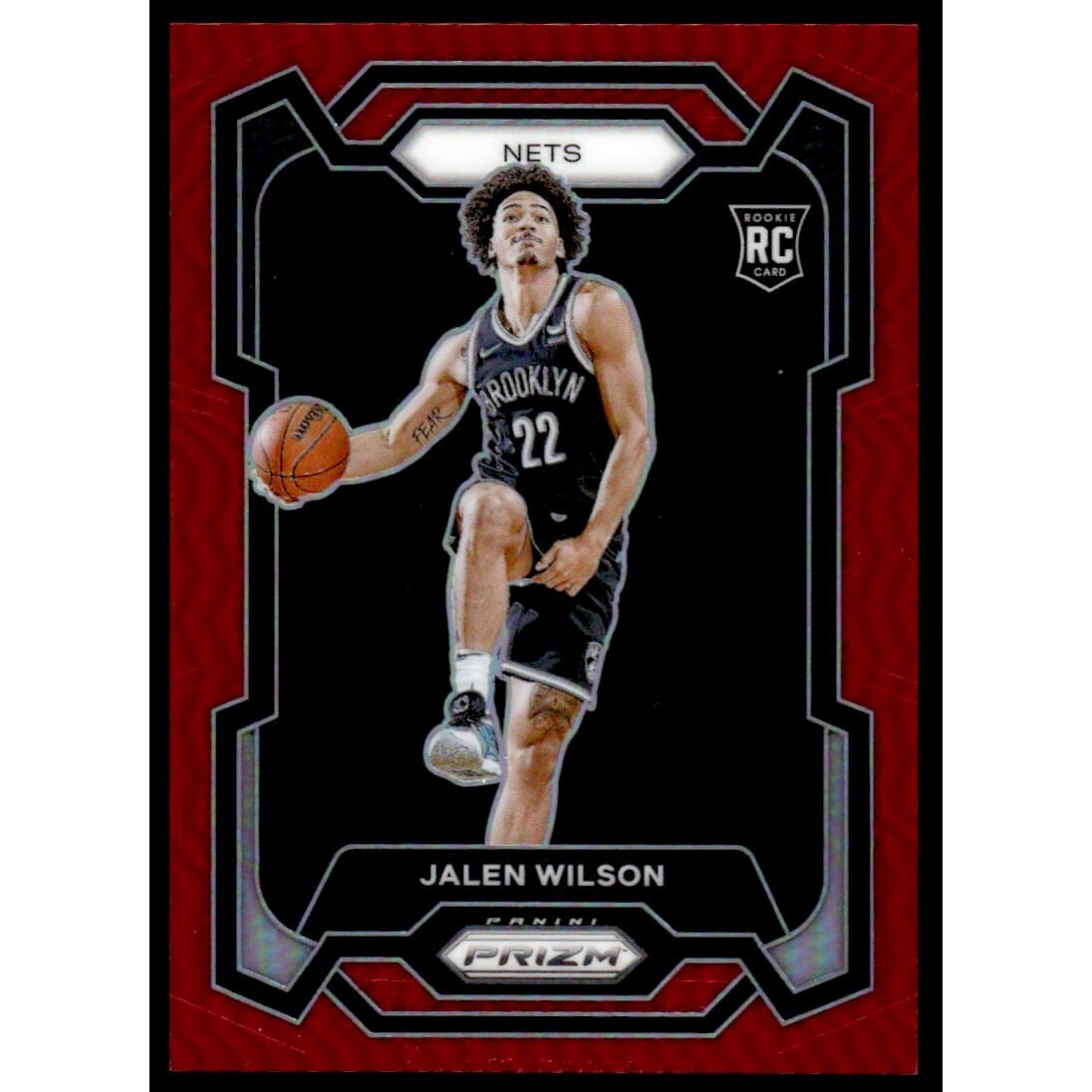 2023-24 Panini Prizm Prizms Red #128 Jalen Wilson. rookie card picture