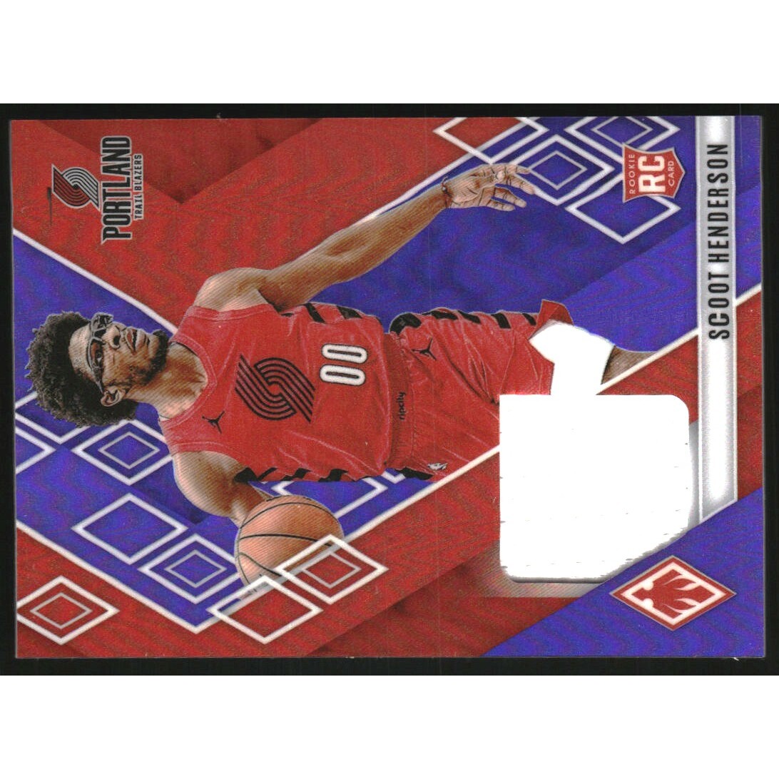 2023-24 Panini Phoenix Rookie Memorabilia Purple #23 Scoot Henderson 2023-24 Panini Phoenix Rookie Memorabilia Purple #23 Scoot Henderson