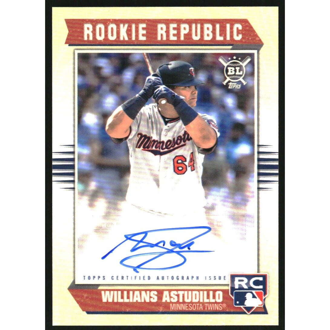 2019 Topps Big League Rookie Republic Autographs #RRAWA Willians Astudillo. rookie card picture