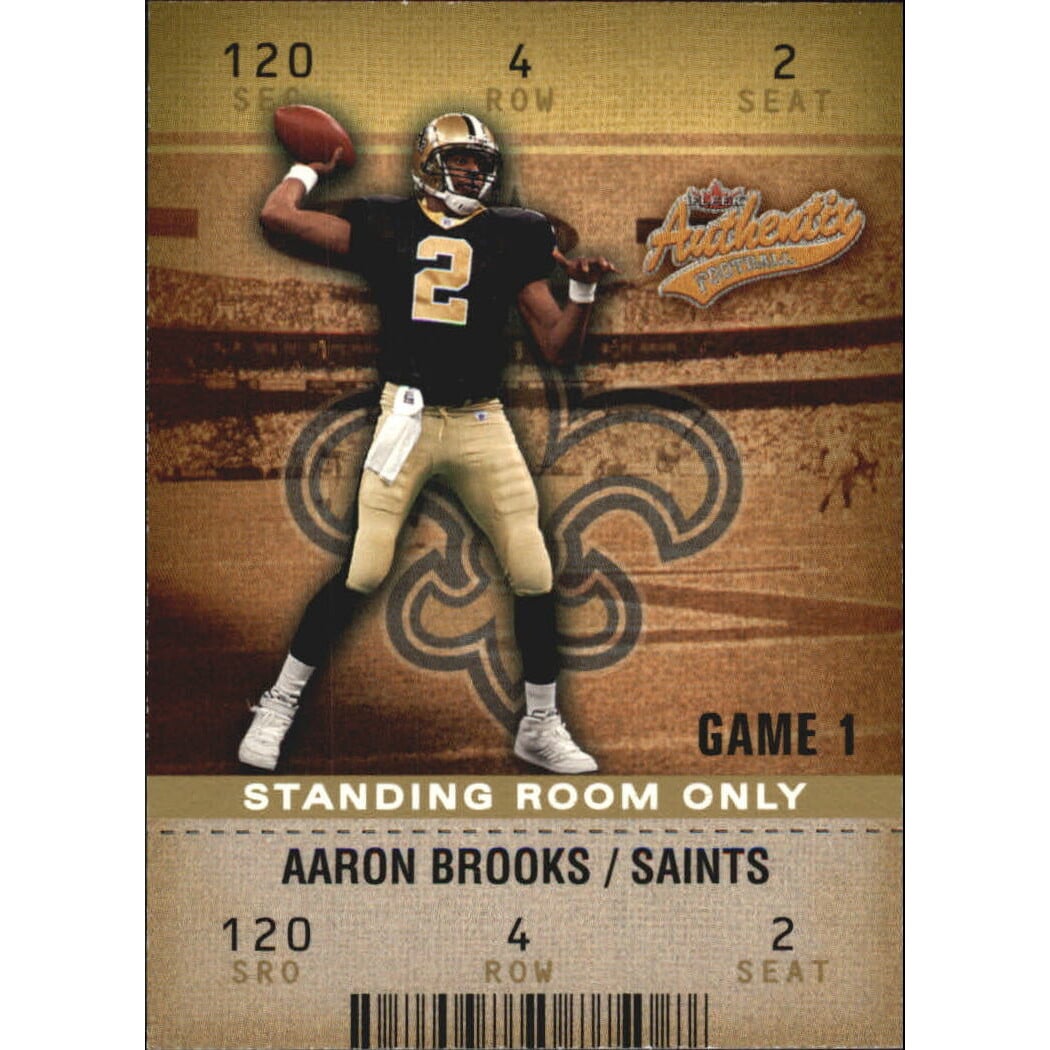 2003 Fleer Authentix Standing Room Only #34 Aaron Brooks. rookie card picture