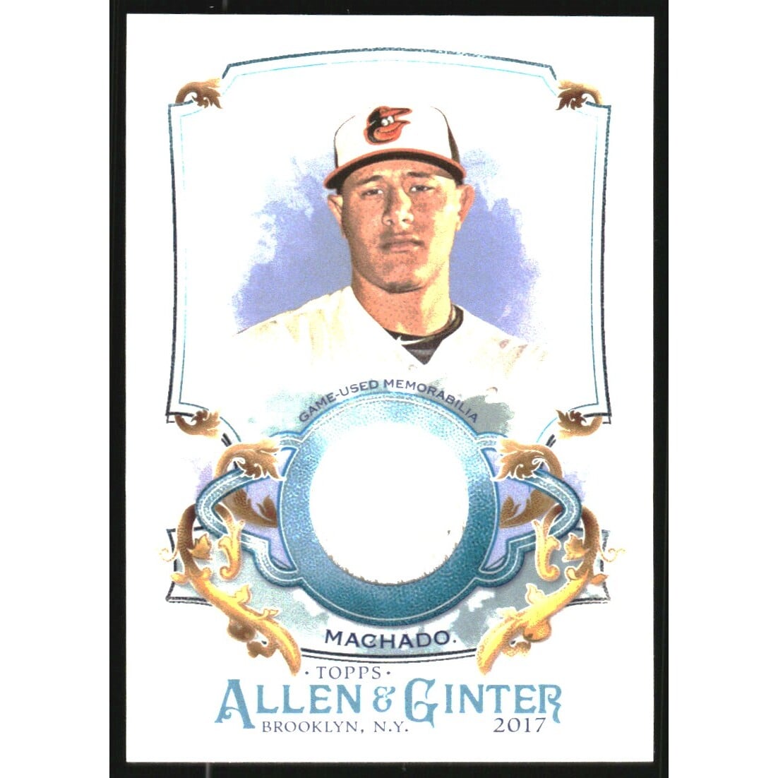 2017 Topps Allen and Ginter Relics #FSRAMM Manny Machado A. rookie card picture