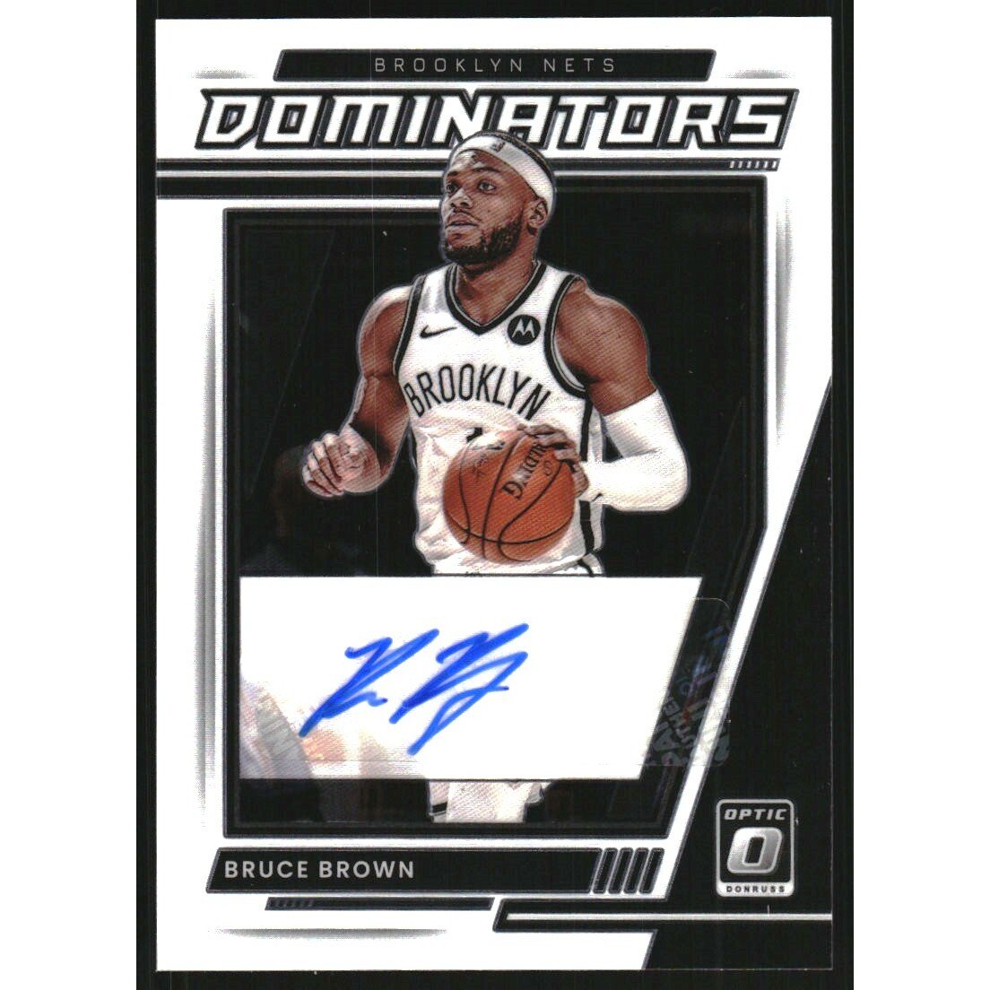 2021-22 Donruss Optic Dominators Signatures #22 Bruce Brown/99. rookie card picture