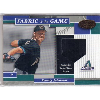 2002 Leaf Certified Fabric of the Game #150BA R.Johnson D'Backs/80