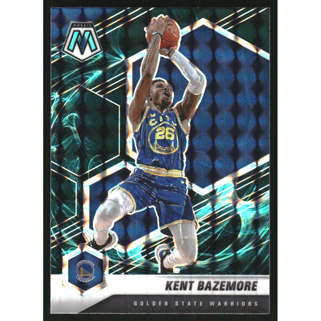 2020-21 Panini Mosaic Mosaic Genesis #44 Kent Bazemore. rookie card picture
