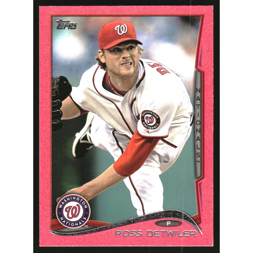 2014 Topps Mini Pink #245 Ross Detwiler. rookie card picture
