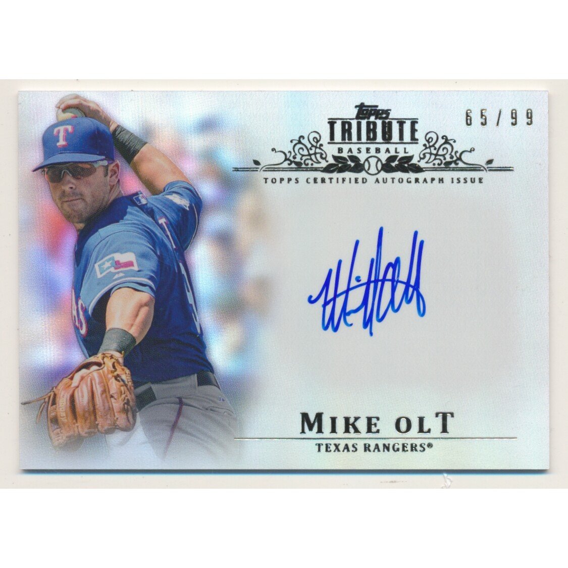 2013 Topps Tribute Autographs #MO2 Mike Olt. rookie card picture