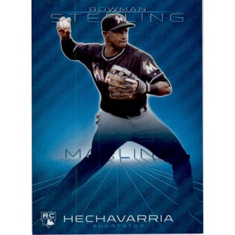 2013 Bowman Sterling Blue Refractors #25 Adeiny Hechavarria