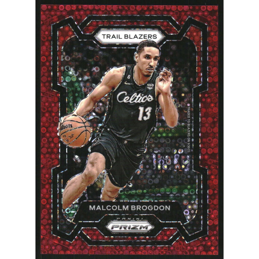 2023-24 Panini Prizm Prizms Fast Break Red #10 Malcolm Brogdon. rookie card picture