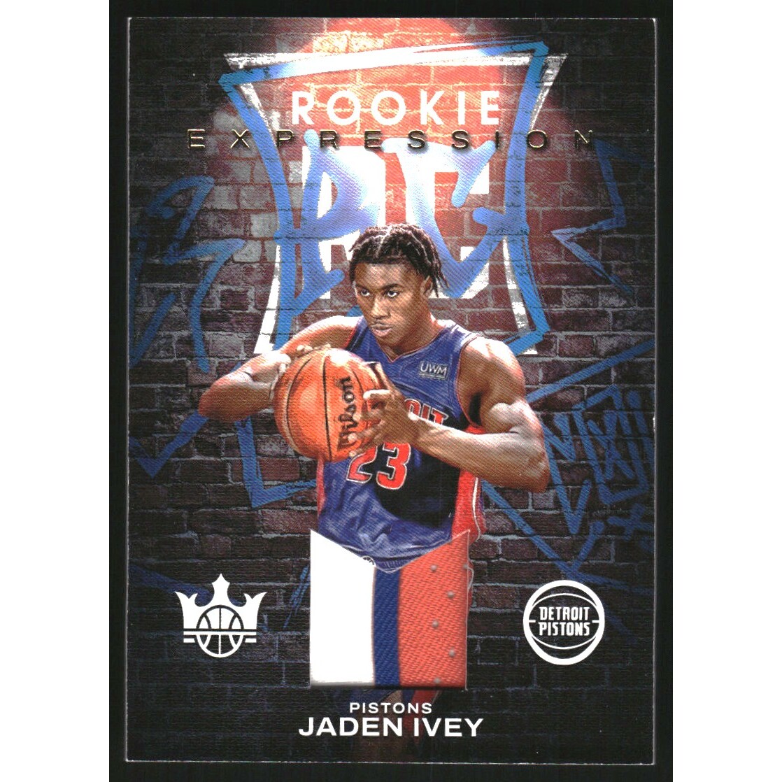 2022-23 Court Kings Rookie Expression Memorabilia Prime #5 Jaden Ivey 2022-23 Court Kings Rookie Expression Memorabilia Prime #5 Jaden Ivey