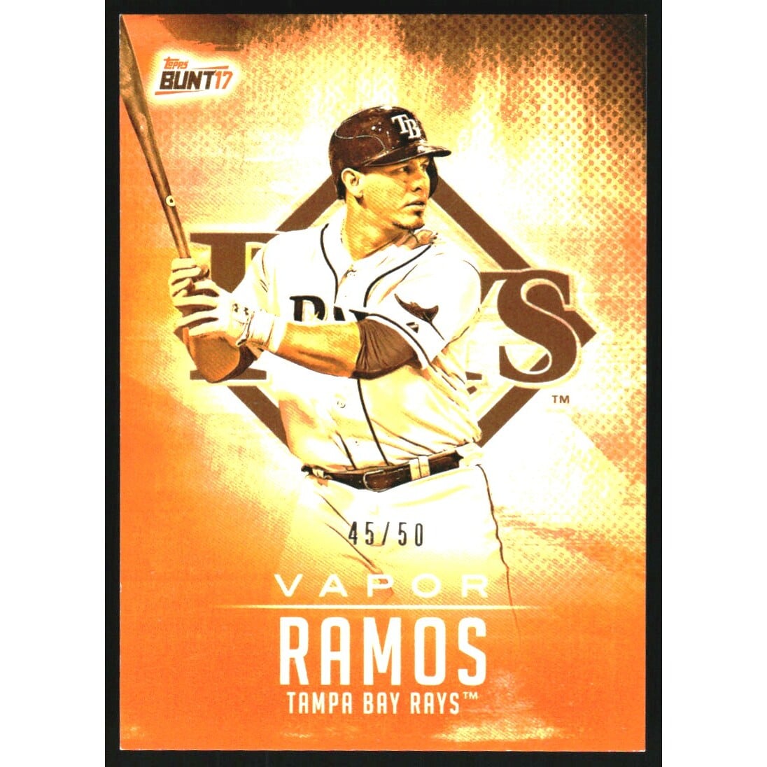 2017 Topps Bunt Vapor Orange #VWR Wilson Ramos. rookie card picture
