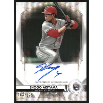2020 Bowman Sterling Rookie Autographs Wave Refractors #BSRASA Shogo Akiyama