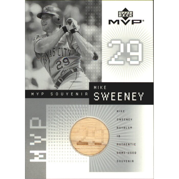 2002 Upper Deck MVP Game Souvenirs Bat #BMS Mike Sweeney. rookie card picture