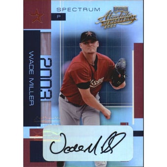 2003 Absolute Memorabilia Spectrum Signatures #40 Wade Miller/50