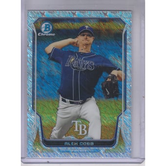 2014 Bowman Chrome Shimmer Refractors #105 Alex Cobb