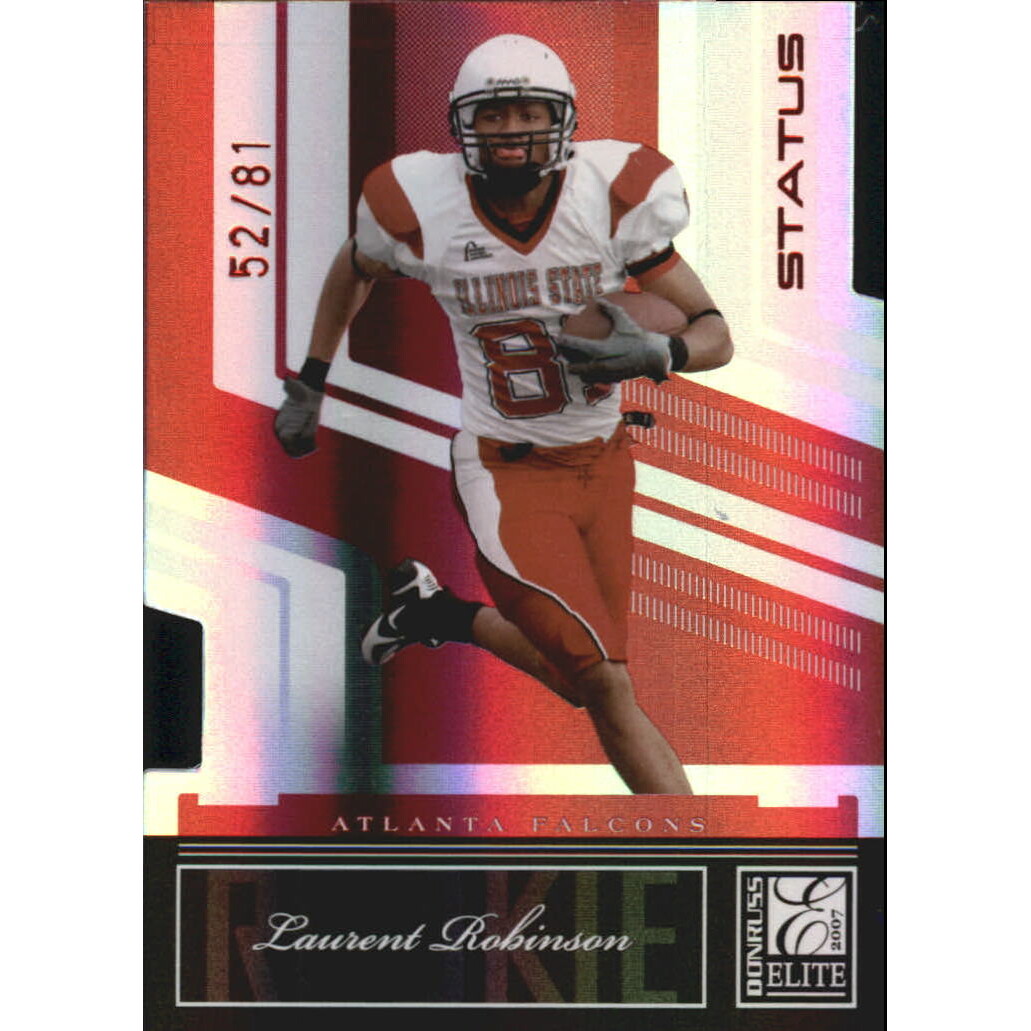 2007 Donruss Elite Status #168 Laurent Robinson/81. rookie card picture