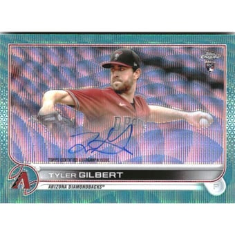 2022 Topps Chrome Rookie Autographs Aqua Wave Refractors #RATG Tyler Gilbert