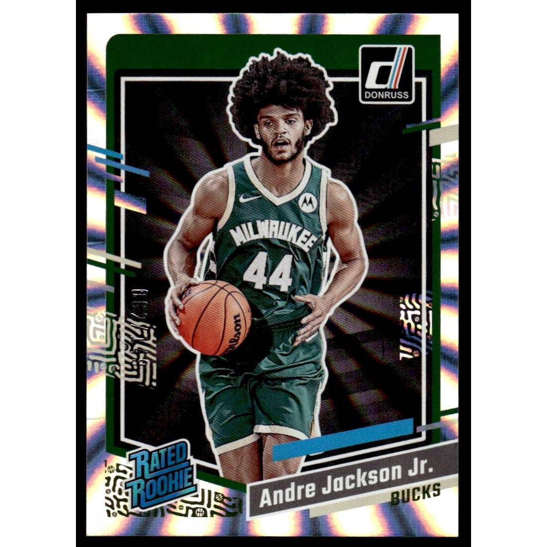 2023-24 Donruss Holo Laser #210 Andre Jackson Jr.. rookie card picture