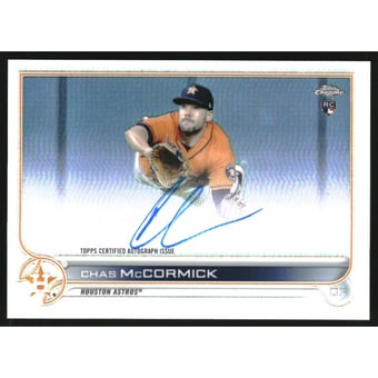 2022 Topps Chrome Rookie Autographs Refractors #RACM Chas McCormick
