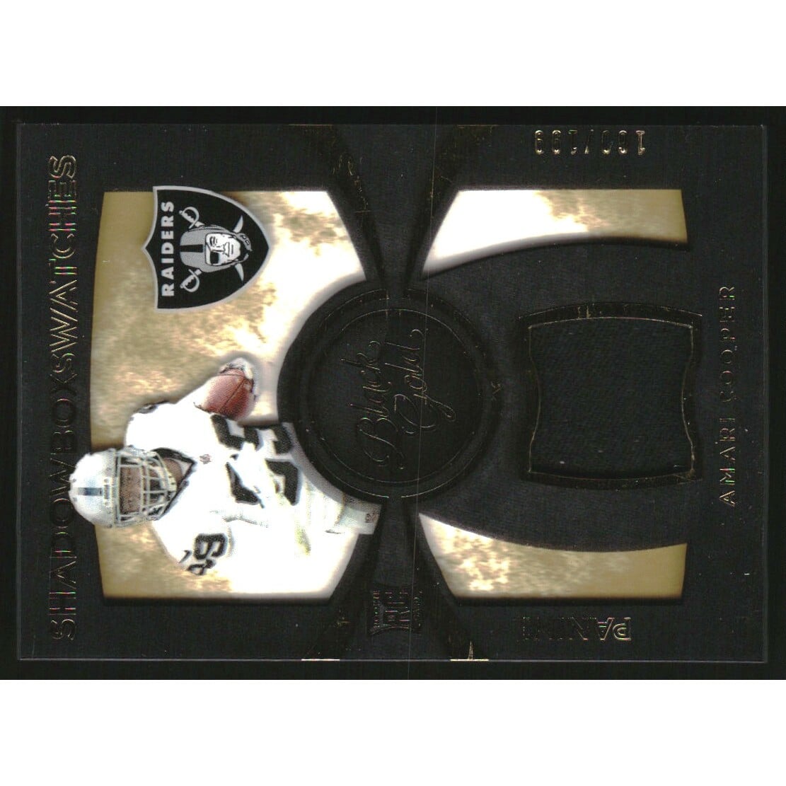 2015 Panini Black Gold Shadowbox Swatches #SBSAC Amari Cooper/199