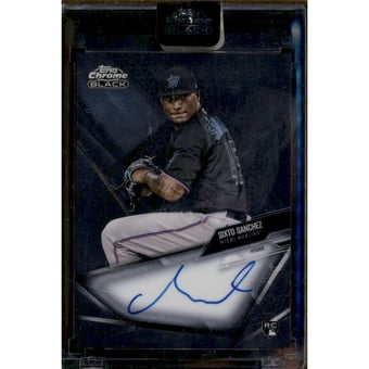2021 Topps Chrome Black Autographs #CBASS Sixto Sanchez