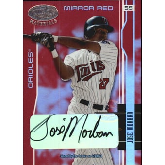 2003 Leaf Certified Materials Mirror Red Autographs #102 Jose Morban/100