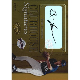2003 Leaf Clubhouse Signatures Gold #22 Brian Lawrence