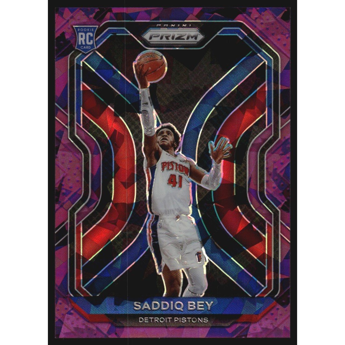 2020-21 Panini Prizm Prizms Purple Ice #284 Saddiq Bey. rookie card picture