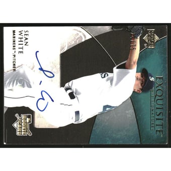 2007 Exquisite Collection Rookie Signatures Gold #102 Sean White AU/75