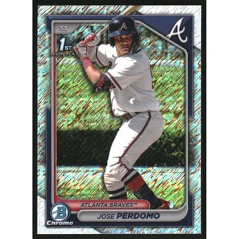 2024 Bowman Chrome Prospects Shimmer Refractors #BCP220 Jose Perdomo