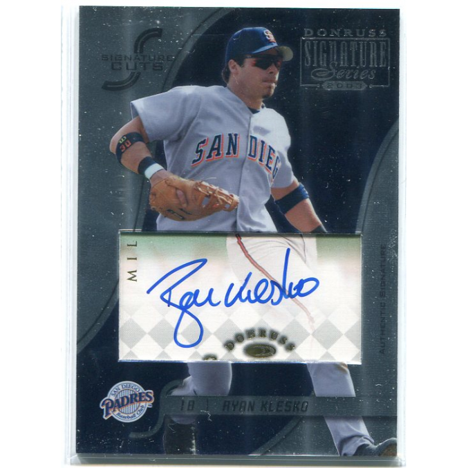 2003 Donruss Signature Cuts #80 Ryan Klesko/35. rookie card picture