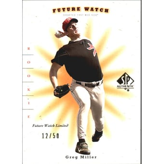 2001 SP Authentic Limited #112 Greg Miller FW