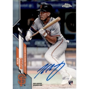 2020 Topps Chrome Rookie Autographs Refractors #RAKW Kean Wong