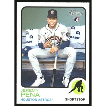 2022 Topps Heritage Image Variations #629 Jeremy Pena