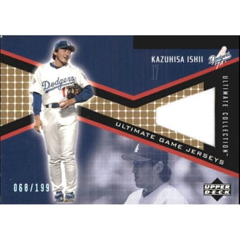2002 Ultimate Collection Game Jersey Tier 3 #KI Kazuhisa Ishii