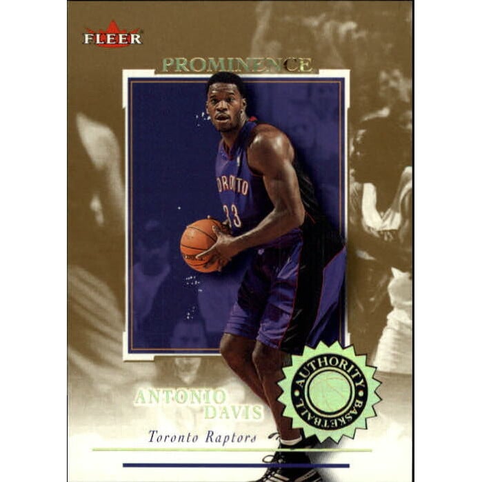 2000-01 Fleer Authority Prominence 125/75 #40 Antonio Davis. rookie card picture