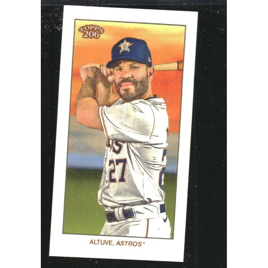 2024 Topps 206 El Principal De Galles Back #10 Jose Altuve. rookie card picture