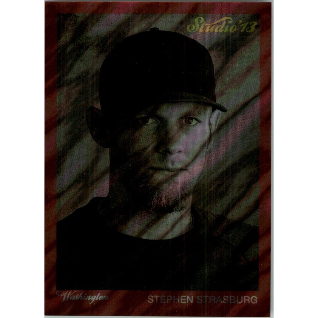 2013 Panini Father's Day Studio Lava Flow #1 Stephen Strasburg. rookie card picture