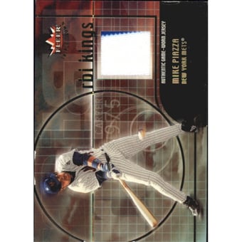 2002 Fleer Triple Crown RBI Kings Game Used #8 Mike Piazza Jsy