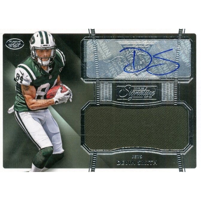 2015 Donruss Signature Series #472 Devin Smith JSY AU RC. rookie card picture