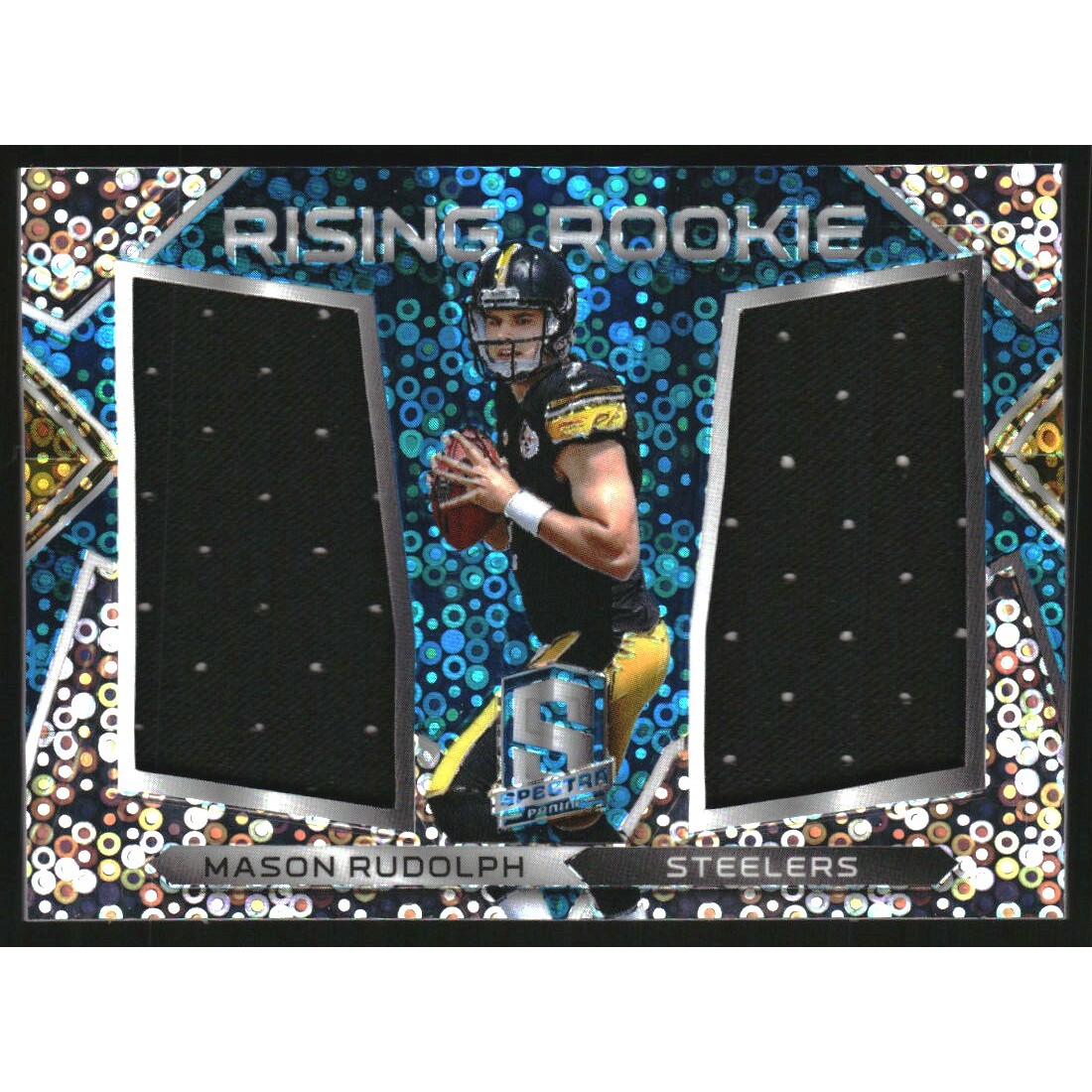 2018 Panini Spectra Rising Rookie Materials Neon Blue #1 Mason Rudolph 2018 Panini Spectra Rising Rookie Materials Neon Blue #1 Mason Rudolph
