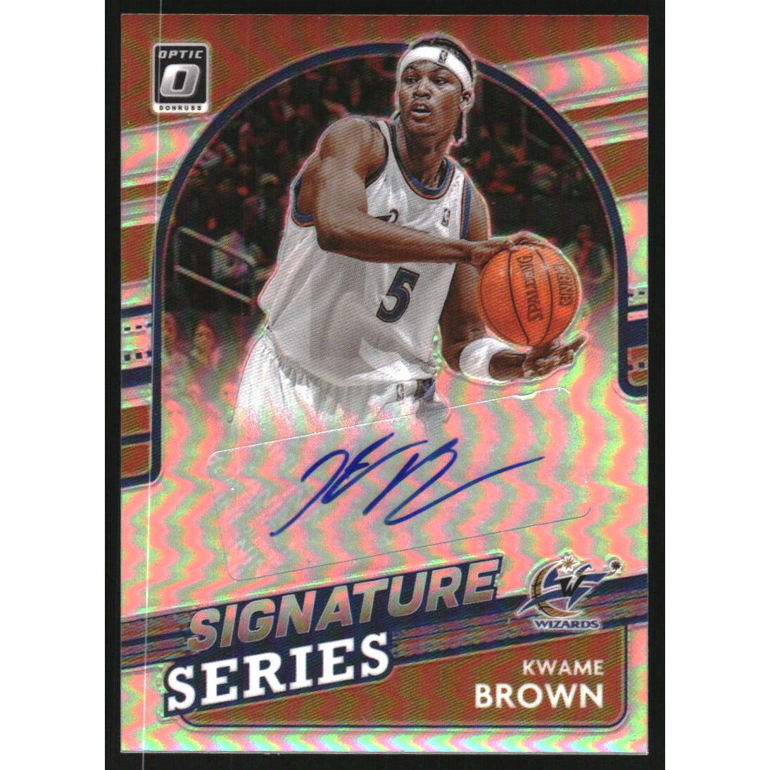 2021-22 Donruss Optic Signature Series Holo #40 Kwame Brown. rookie card picture