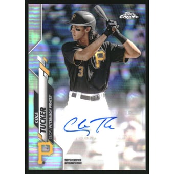 2020 Topps Chrome Update Autograph Refractors #USACT Cole Tucker