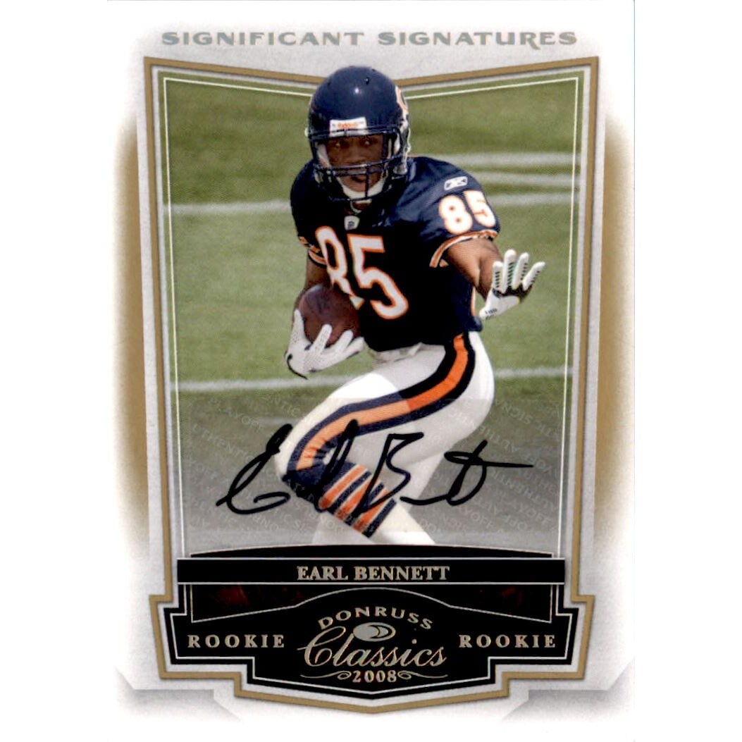 2008 Donruss Classics Significant Signatures Gold #196 Earl Bennett/125. rookie card picture