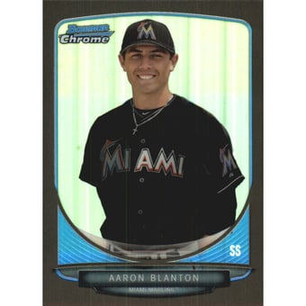 2013 Bowman Chrome Draft Draft Picks Black Refractors #BDPP70 Aaron Blanton