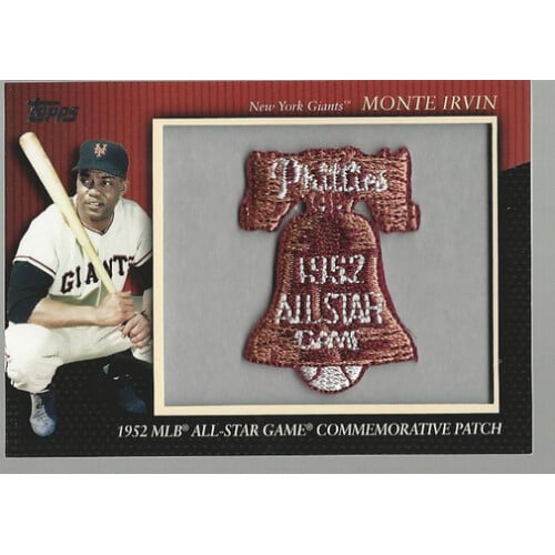 2010 Topps Commemorative Patch #MCP61 Monte Irvin. rookie card picture
