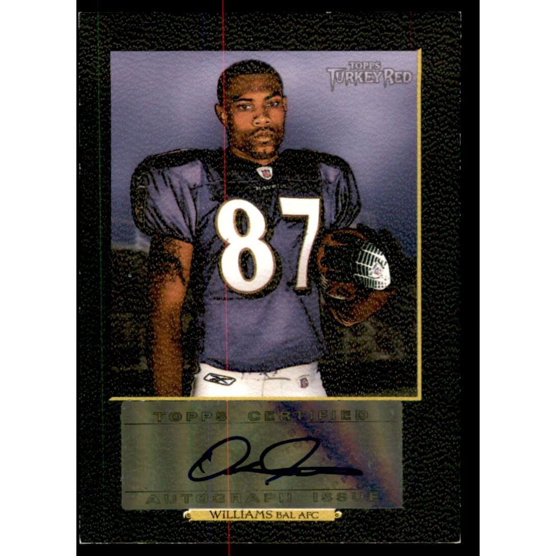 2006 Topps Turkey Red Autographs Black #DWI Demetrius Williams/50. rookie card picture
