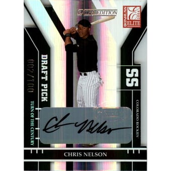 2004 Donruss Elite Extra Edition Signature Turn of the Century #289 Chris Nelson DP/100