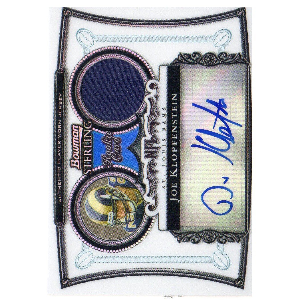 2006 Bowman Sterling Refractors #JK2 Joe Klopfenstein JSY AU. rookie card picture