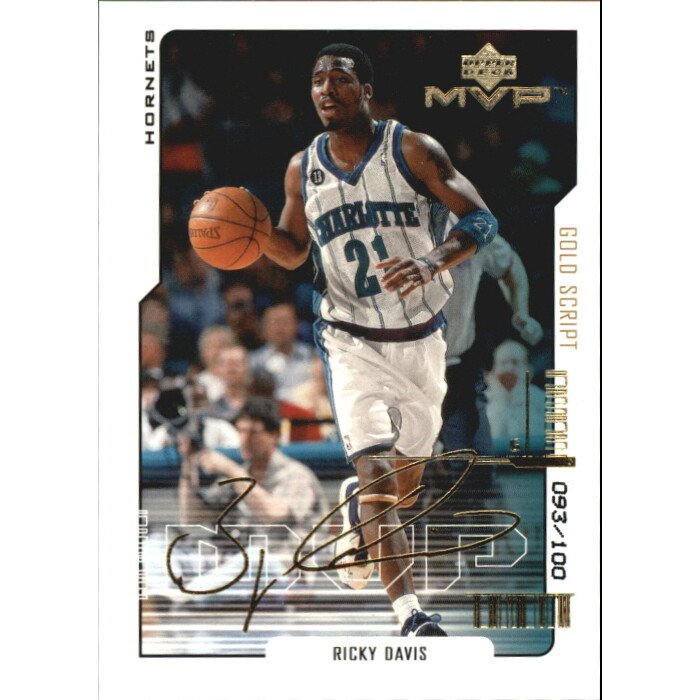 2000-01 Upper Deck MVP Gold Script #17 Ricky Davis. rookie card picture